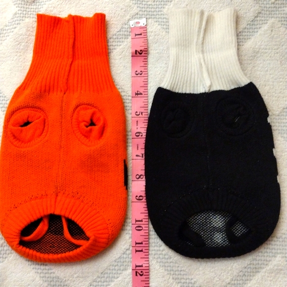 Small pet costume sweaters, Skeleton and Jack O Lantern, - Picture 4 of 4